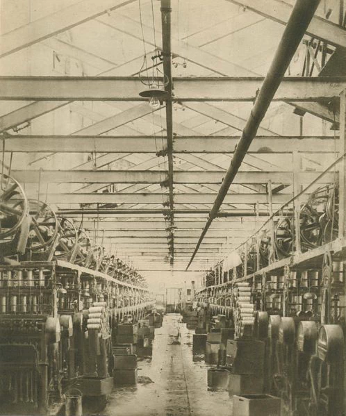Мокропрядильный ватерный цех, 1932 г.