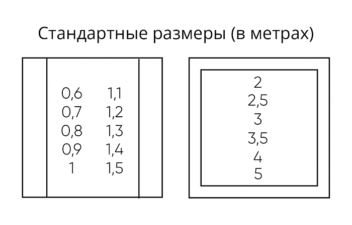 Размеры Карнавал